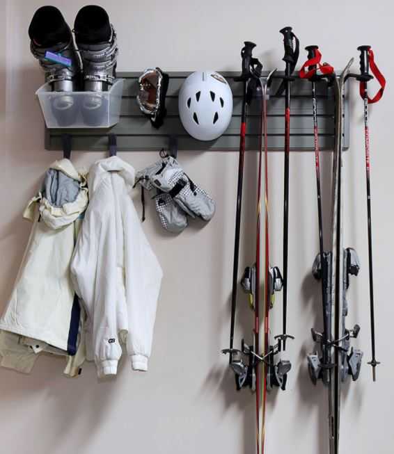 хранение лыж дома